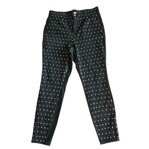 Fashion To Figure Size 20 Black Stretch Jeans Leggings Curvy Rhinestones Pockets